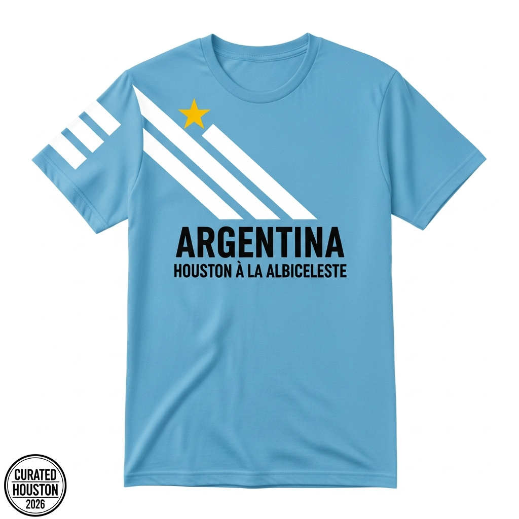 Argentina La Albiceleste Collector Edition fan tee — Curated Houston WC2026