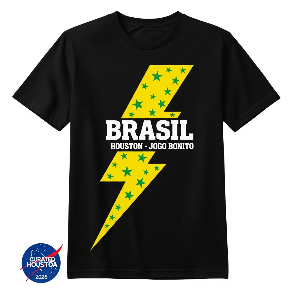 Brasil Collector Edition fan tee — Curated Houston WC2026