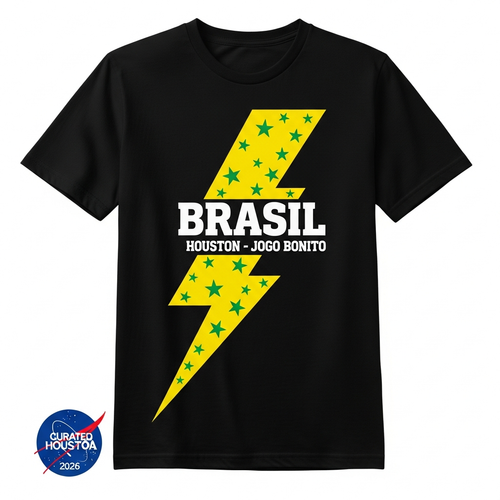 Brasil Collector Edition fan tee — Curated Houston WC2026