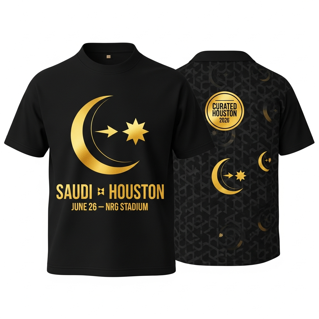 Saudi Arabia Green Falcons Collector Edition fan tee — Curated Houston WC2026
