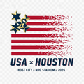 USA Host Nation Collector Edition fan tee — Curated Houston WC2026
